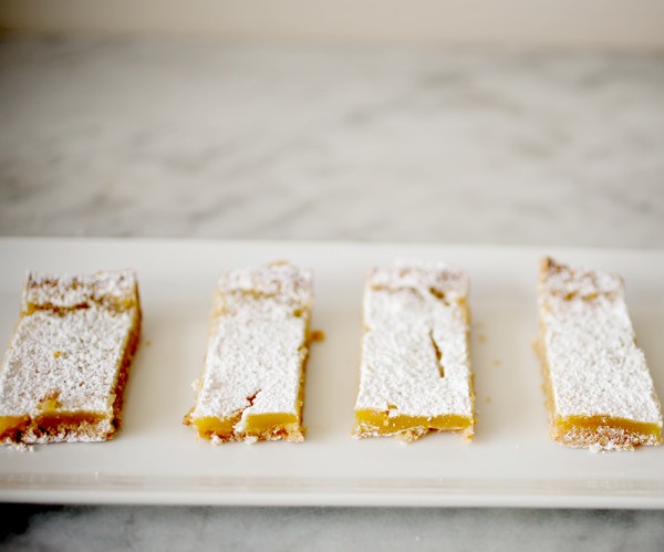 light lemon squares~ A Stack of Dishes.com