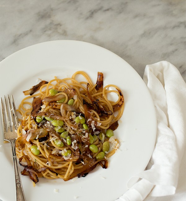 Carmelized Onion Pasta~ A Stack of Dishes