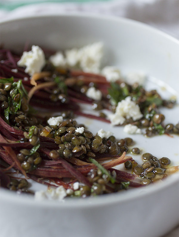 Carrot Lentil Salad- A Stack of Dishes