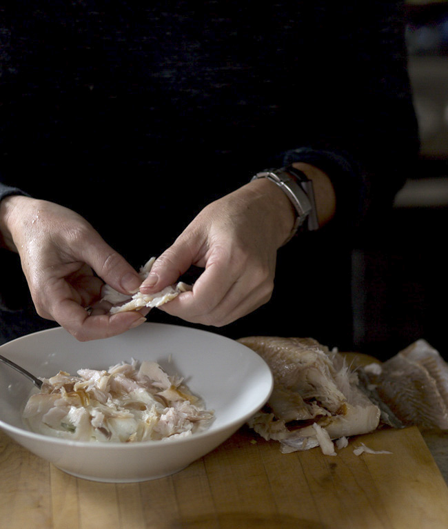 Making smoked fish dip-A Stack of Dishes