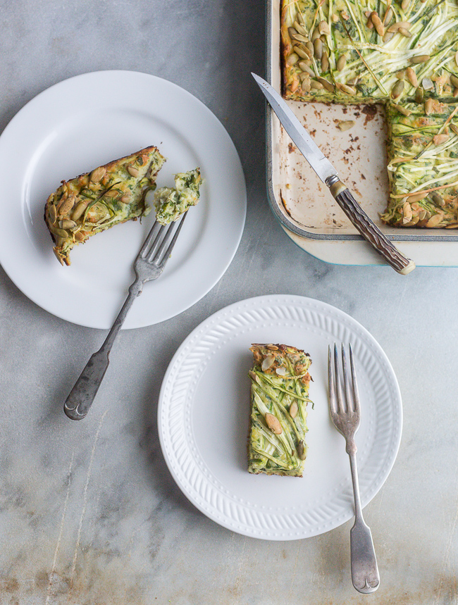 Zucchini Tart- A Stack of Dishes