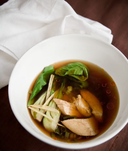 asian soup, ginger broth, ginger soup, chicken soup