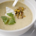 corn, corn soup, roasted corn soup, corn soup recipe, a stack of dishes