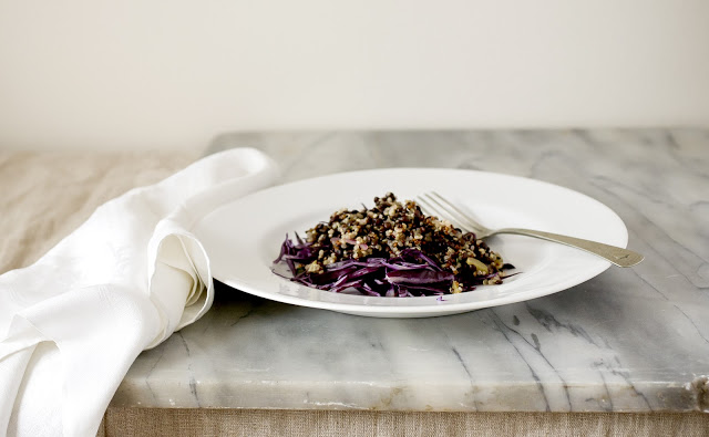 lentil salad, beluga lentil, quinoa, lentil and quinoa salad, salad, a stack of dishes