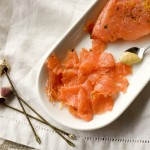 gravlax, gravlax recipe, a stack of dishes