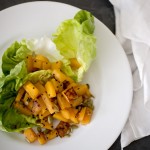 salad, roasted butternut squash salad, squash salad, recipe