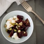 beet salad, beet salad with goat cheese, goat cheese ricotta