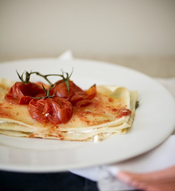 lasagne, individual lasagne, fresh ricotta lasagna