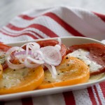 grilled tomato salad, rogue creamery