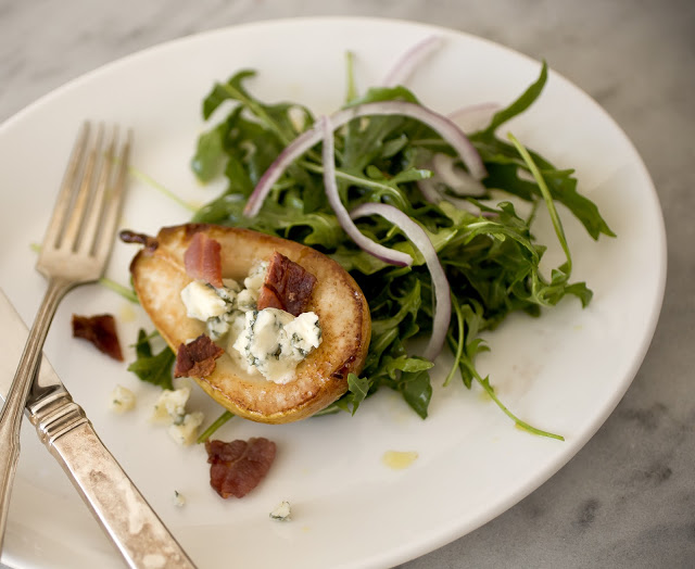 roasted pear, pear salad