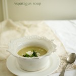 Chilled Asparagus Soup ~ A stack of dishes.com