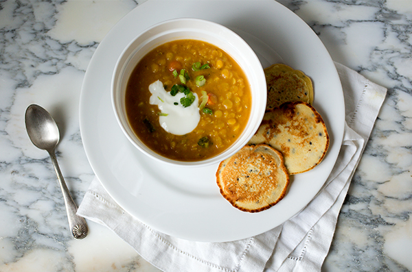 Coconut Red Lentil Soup~ A Stack of Dishes