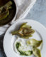 Artichokes with Pesto- A stack of Dishes
