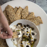 Smoked Fish dip with Charred Leeks and Capers- A Stack of Dishes