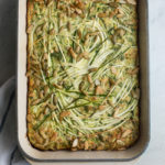 Zucchini Spinach Tart- A Stack of Dishes