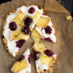 Blackberry Brie Flatbread Pizza with Tarragon